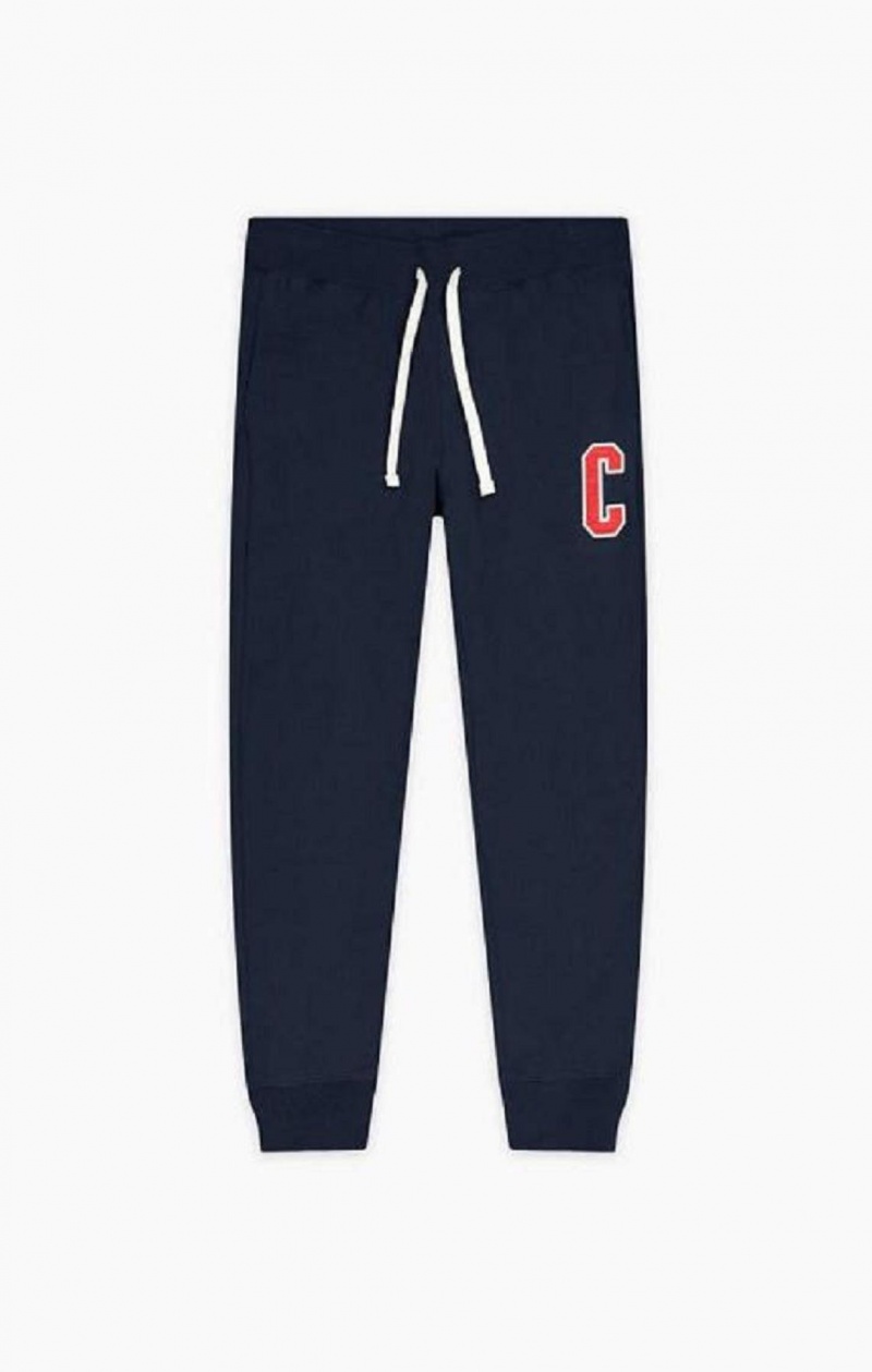 Champion Collegiate C Logo Joggers Jogger Nohavice Panske Tmavo Tyrkysové | 9850-ILVHZ