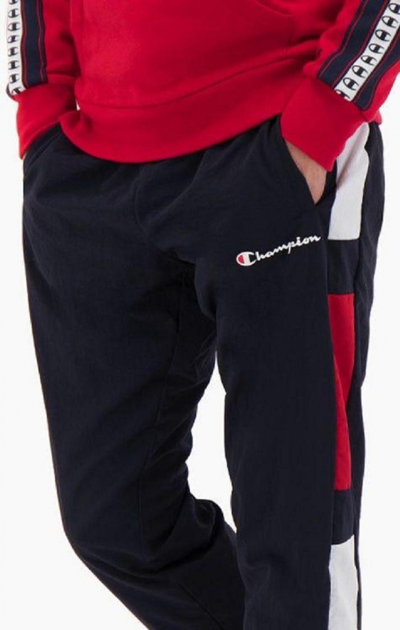 Champion Colour Block Tracking Pants Jogger Nohavice Panske Tmavo Tyrkysové | 6751-GDRMY