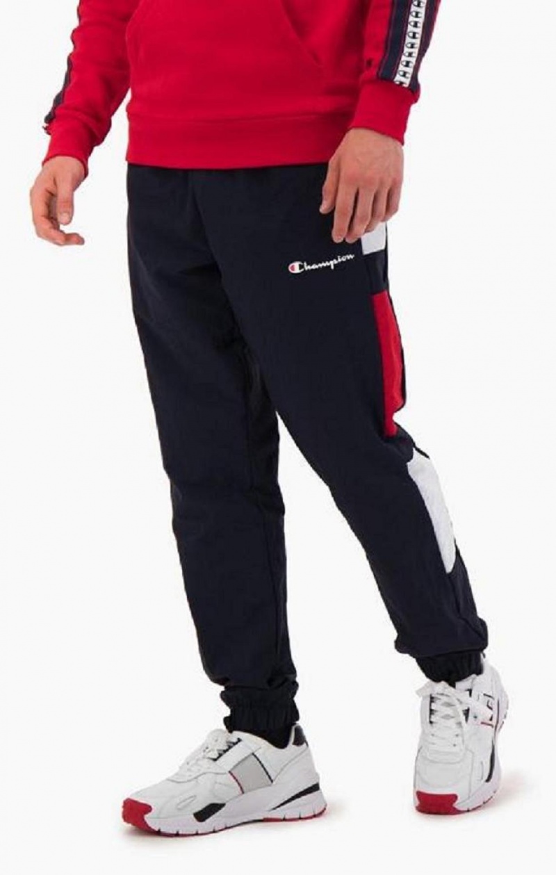 Champion Colour Block Tracking Pants Jogger Nohavice Panske Tmavo Tyrkysové | 6751-GDRMY