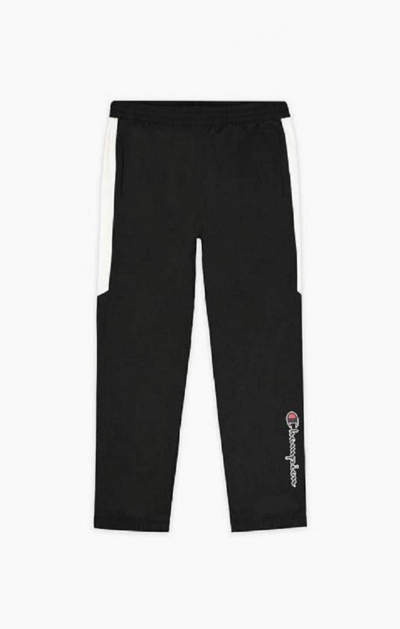 Champion Colour Block Tracking Pants Jogger Nohavice Panske Čierne | 0397-ZJNDR