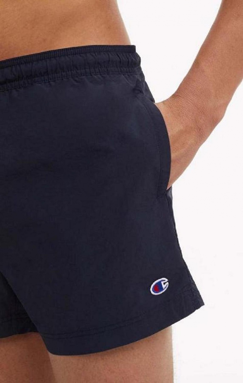 Champion Contrast Seam Detail Swim Shorts Plavky Panske Tmavo Modre | 1853-YJBTK