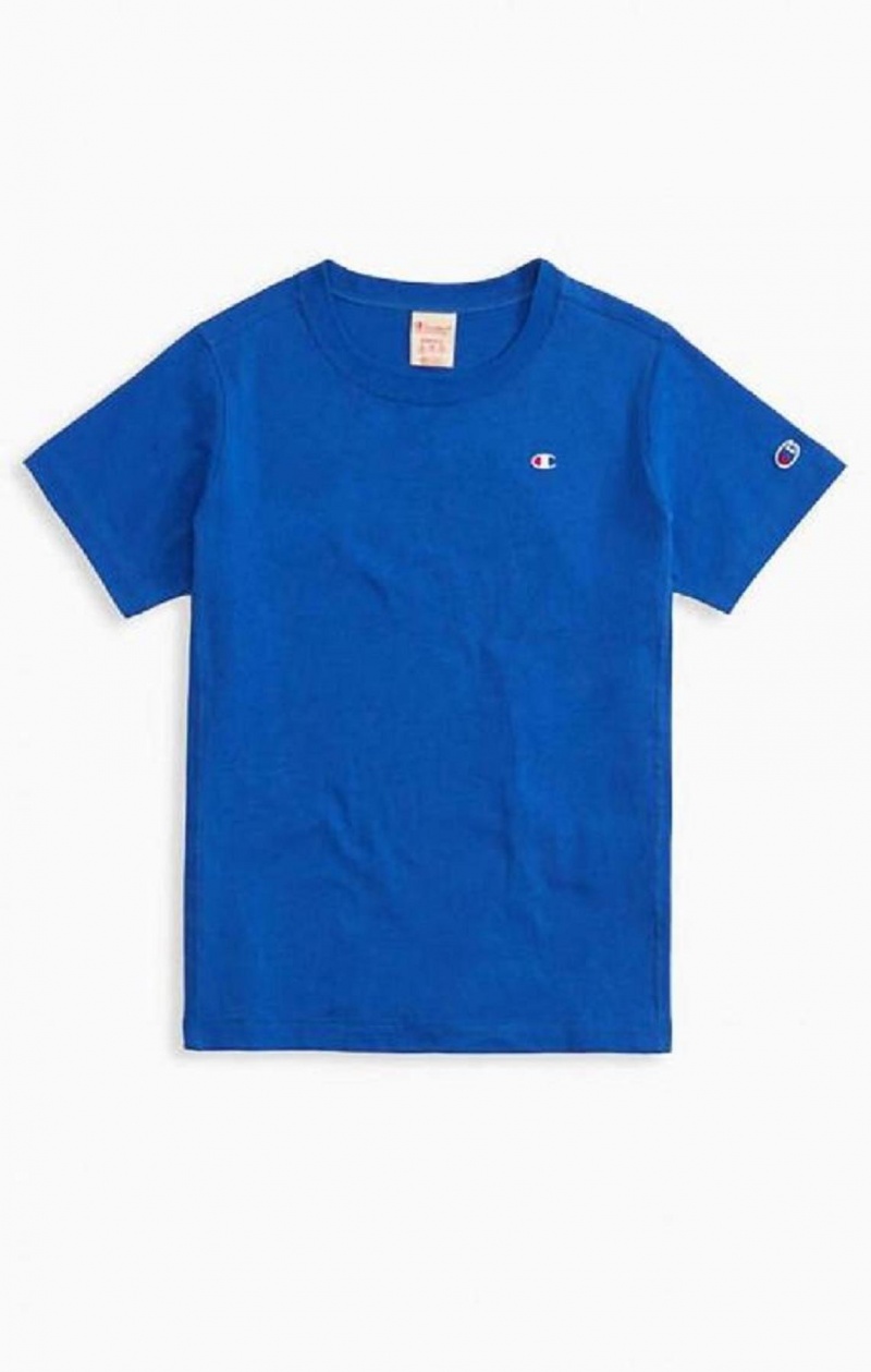 Champion Crew Neck T-Shirt Tricko Damske Modre | 5279-NGLAF