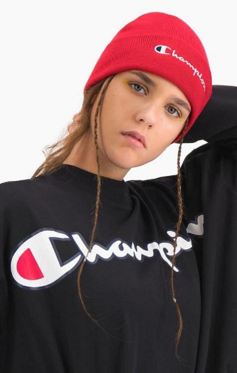 Champion Cropped Script Logo T-Shirt Tricko Damske Čierne | 1837-WNYJR