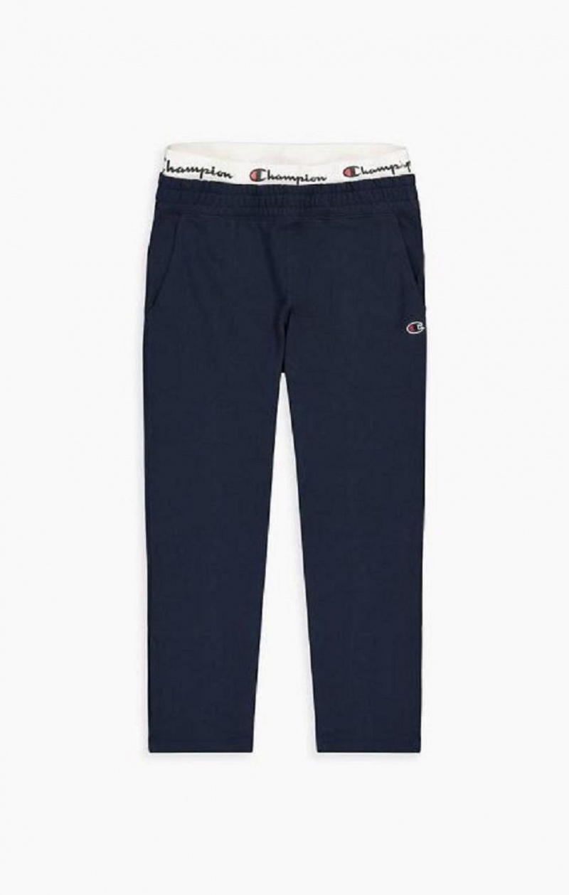 Champion Double Waistband Seam Detail Joggers Jogger Nohavice Damske Tmavo Modre | 9156-GBUOY