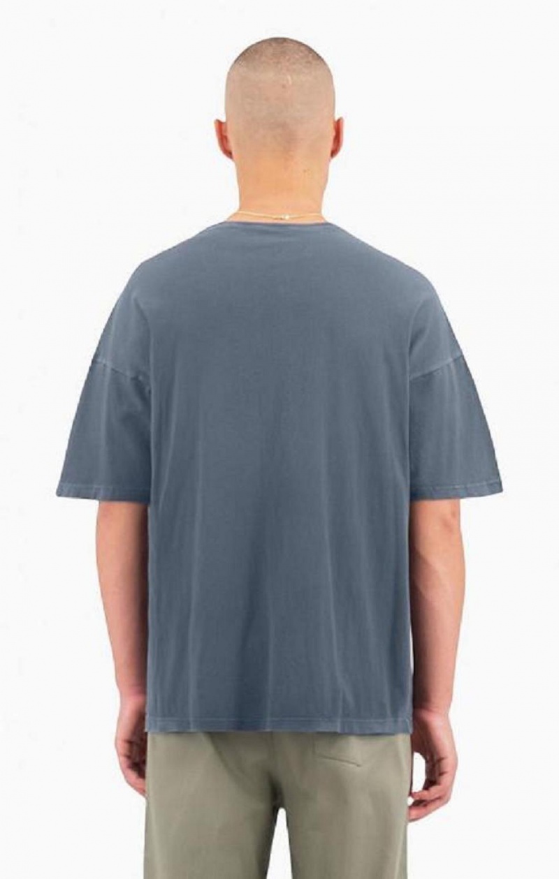 Champion Drop Shoulder T-Shirt Tricko Panske Tmavo Tyrkysové | 1625-VCAYX