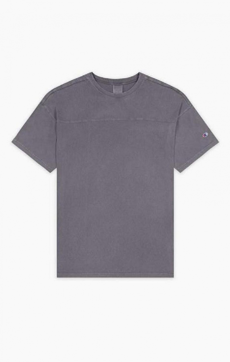 Champion Drop Shoulder T-Shirt Tricko Panske Tmavo Tyrkysové | 1625-VCAYX