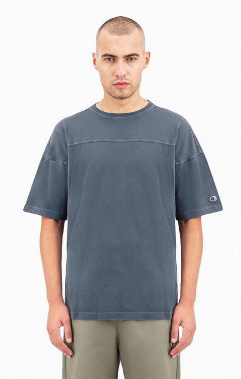 Champion Drop Shoulder T-Shirt Tricko Panske Tmavo Tyrkysové | 1625-VCAYX