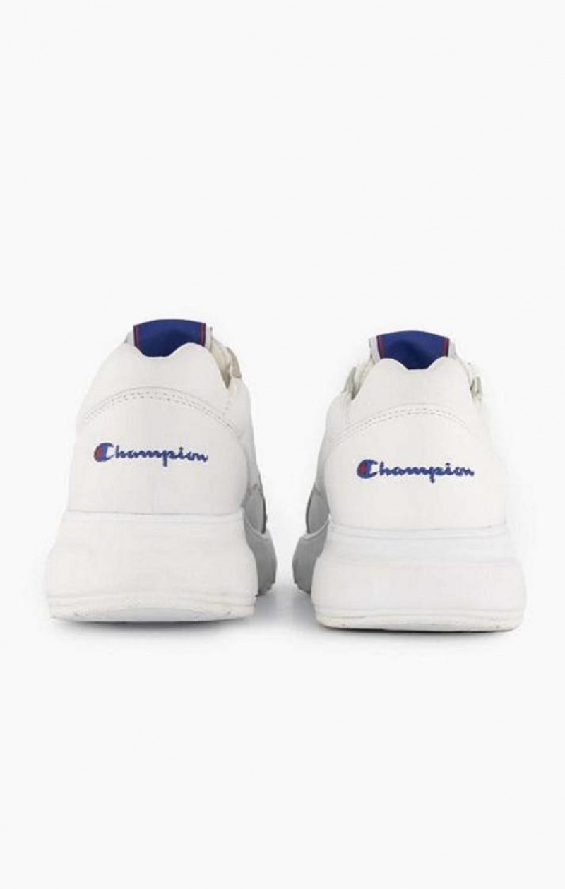 Champion Embroidered Logo Kozene Trainers Tenisky Damske Biele | 0234-BTGJR