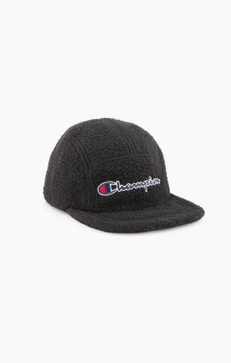 Champion Embroidered Script logo Teddy Baseball Cap Klobuky Damske Čierne | 2834-FXCPL