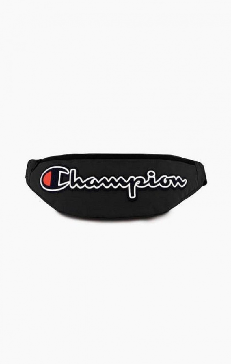 Champion Felt Script Logo Air Mesh Belt Bag Tasky Damske Čierne | 7523-YDANL