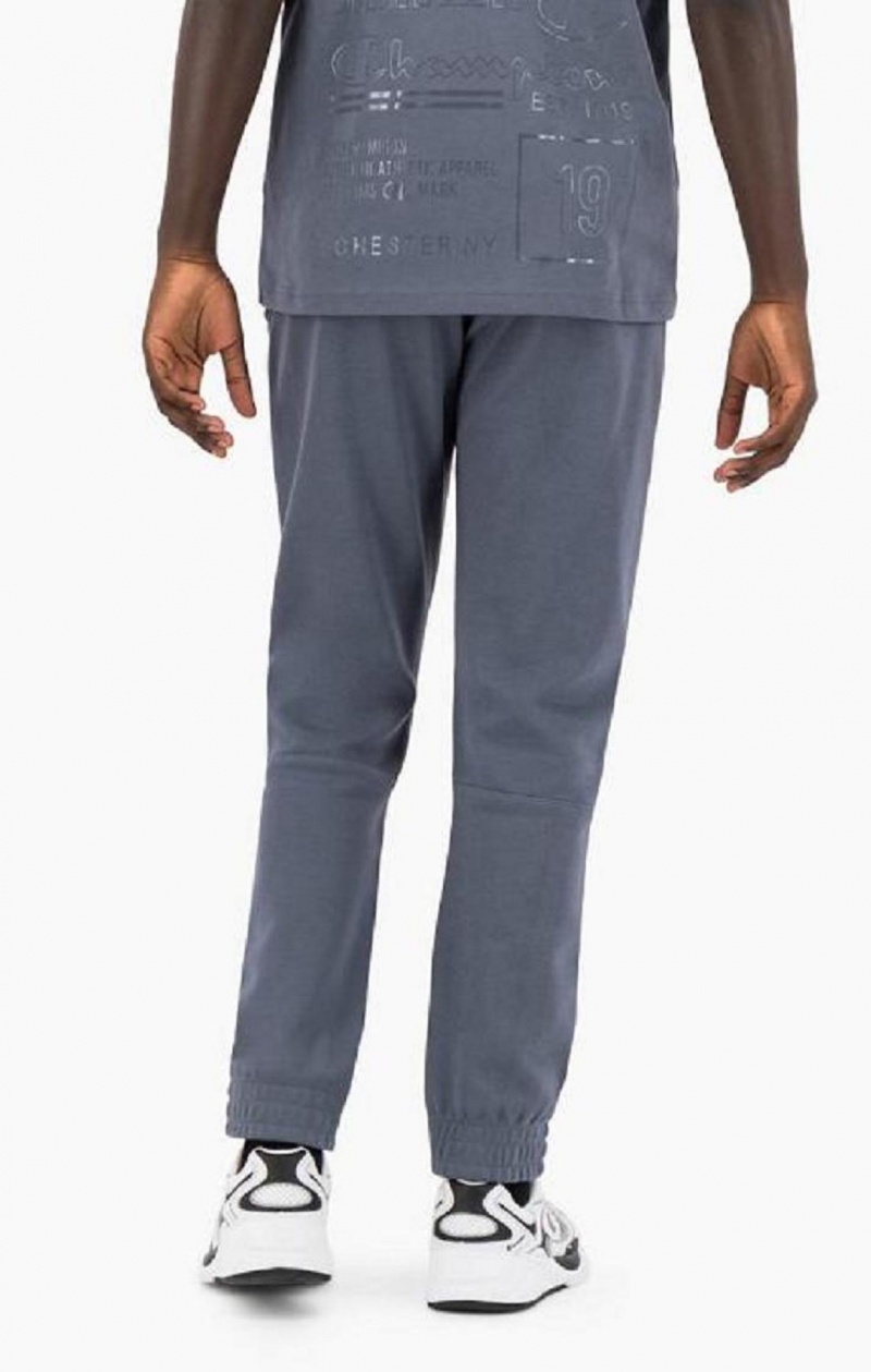 Champion Grafika Logo Print Polstrované Insert Tracking Pants Jogger Nohavice Panske Tmavo Siva | 1096-EWOGJ