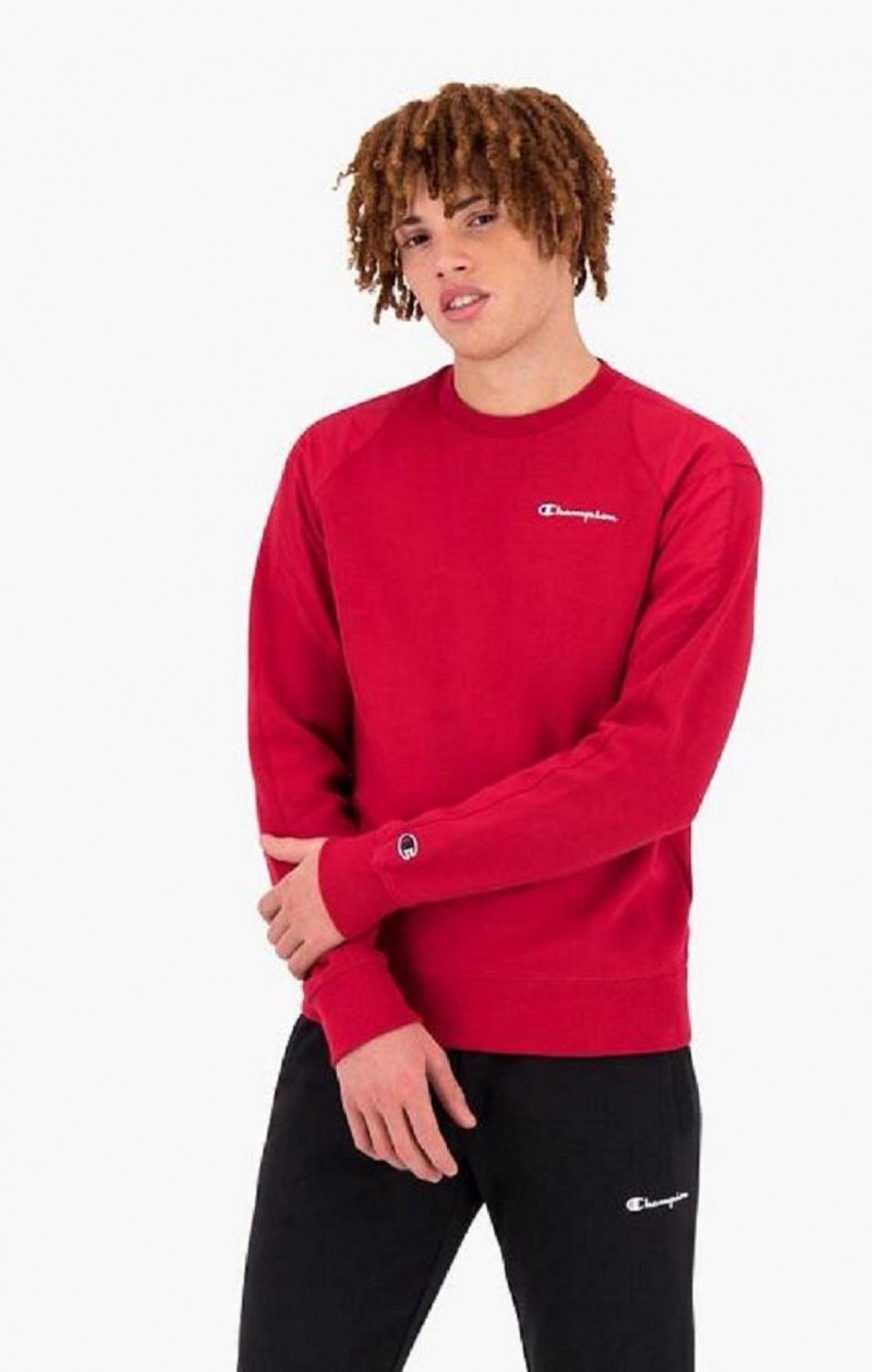 Champion Grafika Logo Print Polstrované Insert Sweatshirt Mikiny Panske Červené | 5234-MOFLI