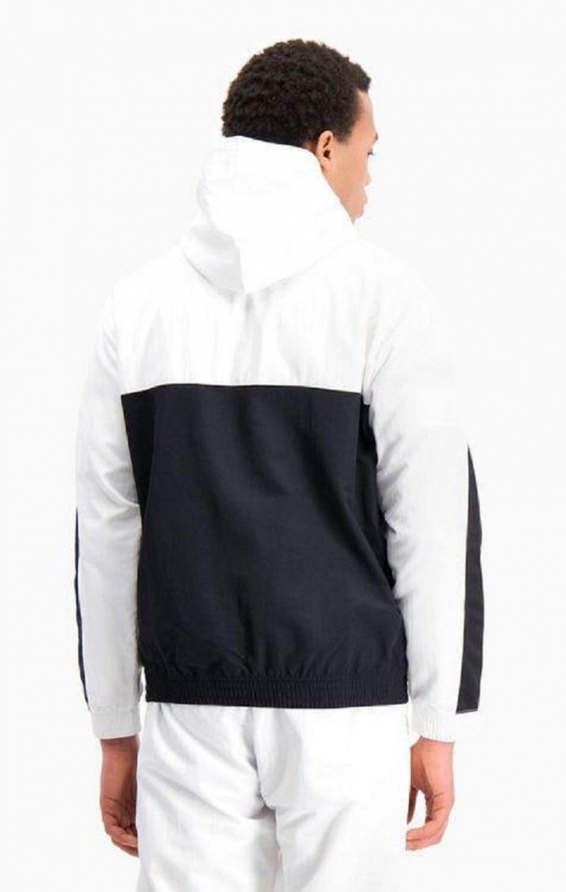 Champion Half Zip-Up Colour Block S Kapucňou Tracking Jacket Mikina s Kapucnou Panske Čierne | 6519-QKPIF