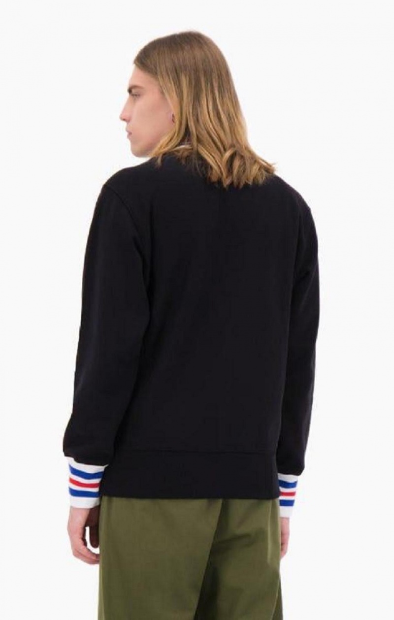 Champion Half Zip-Up Script Logo Sweatshirt Mikiny Panske Čierne | 1549-XBZAS