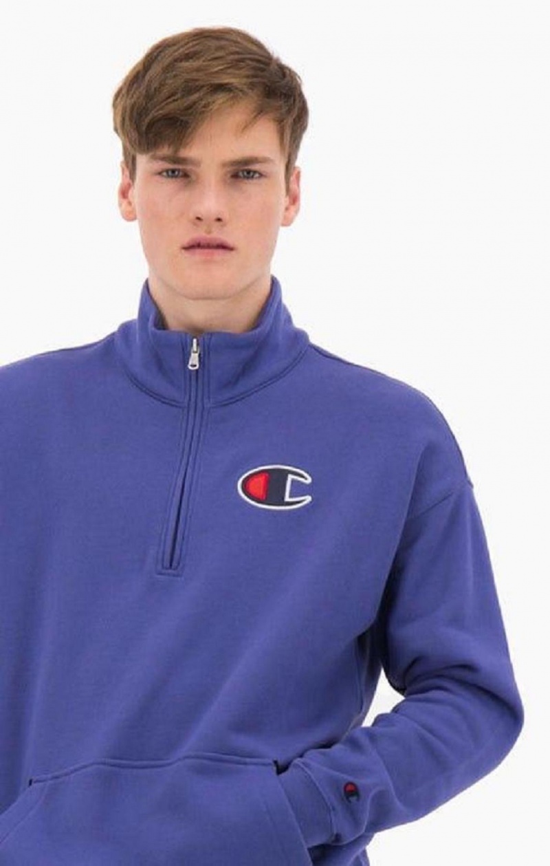 Champion Half Zip-Up Semisove C Sweatshirt Mikiny Panske Žlté | 8069-SMEXI