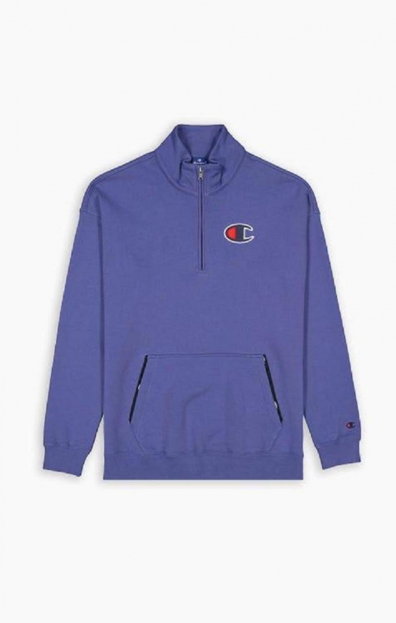 Champion Half Zip-Up Semisove C Sweatshirt Mikiny Panske Žlté | 8069-SMEXI