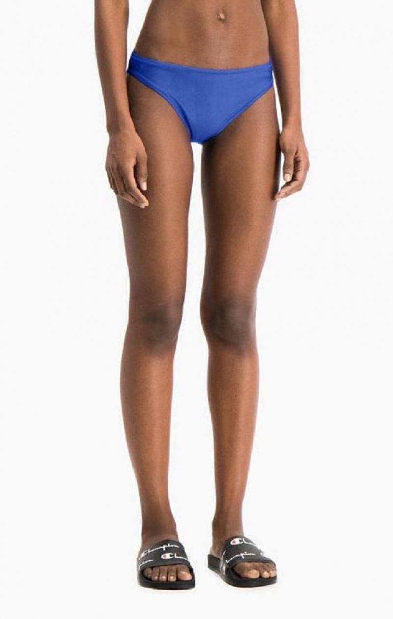 Champion High Leg Bikiny Bottoms Plavky Damske Modre | 4901-FNUET