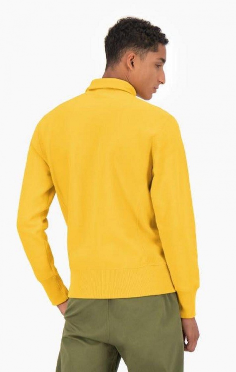 Champion High Neck Reverse Weave Sweatshirt Mikiny Panske Zlate | 2143-LSJPK