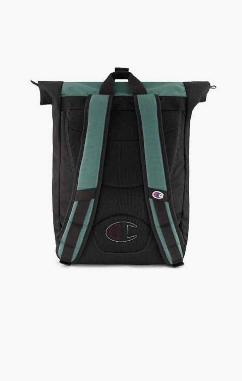 Champion Jacquard Logo Ripstop Coated Backpack Tasky Panske Zelene | 1847-EBDJA