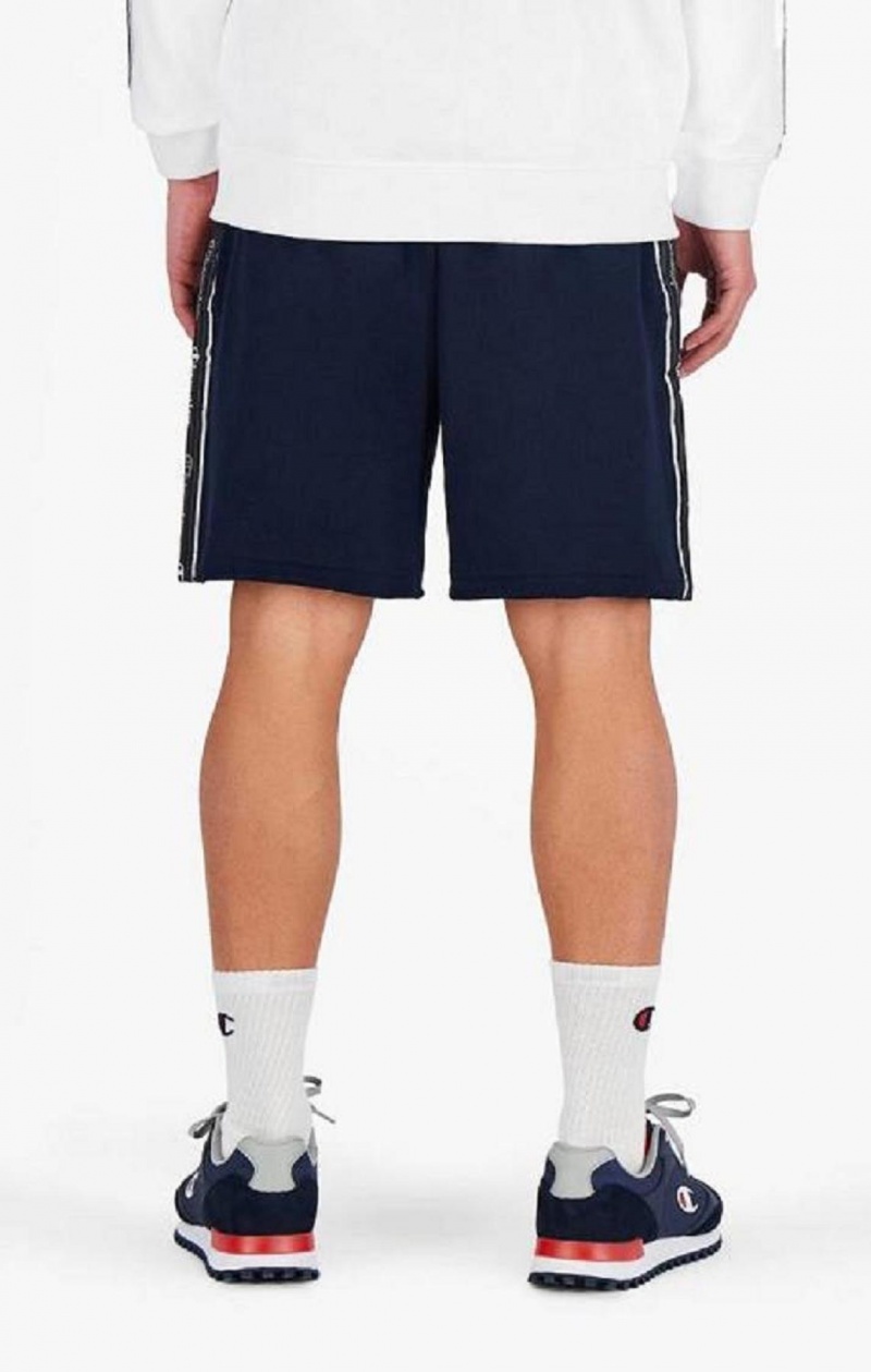 Champion Jacquard Logo Tape Front Seam Shorts Kratasy Panske Tmavo Modre | 1706-QICJL