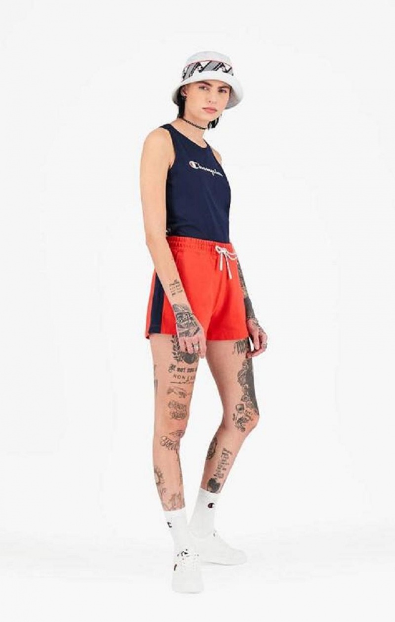 Champion Jacquard Logo Tape Tank Top Tricko Damske Tmavo Tyrkysové | 7213-XFWLM