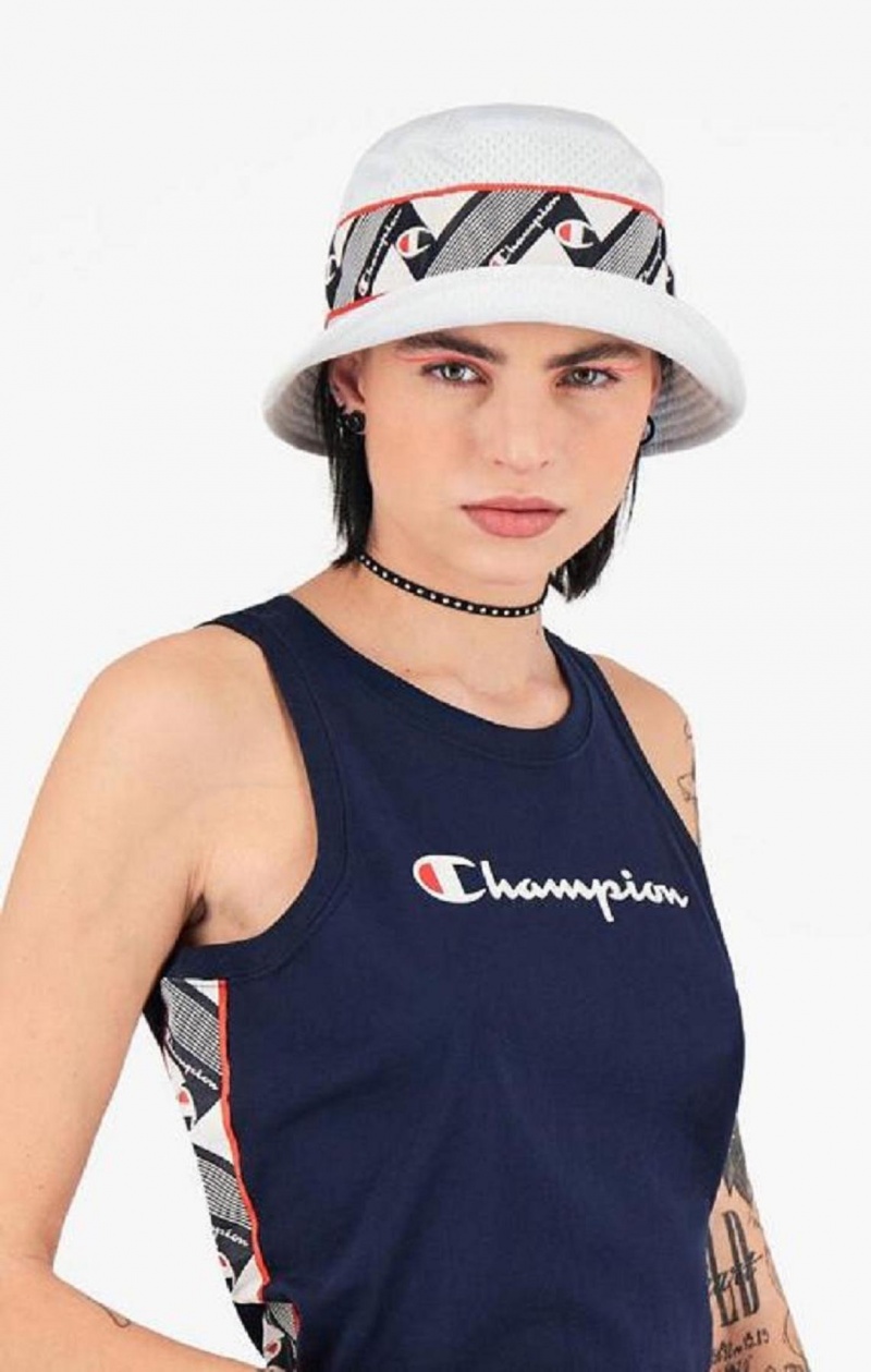 Champion Jacquard Logo Tape Tank Top Tricko Damske Tmavo Tyrkysové | 7213-XFWLM