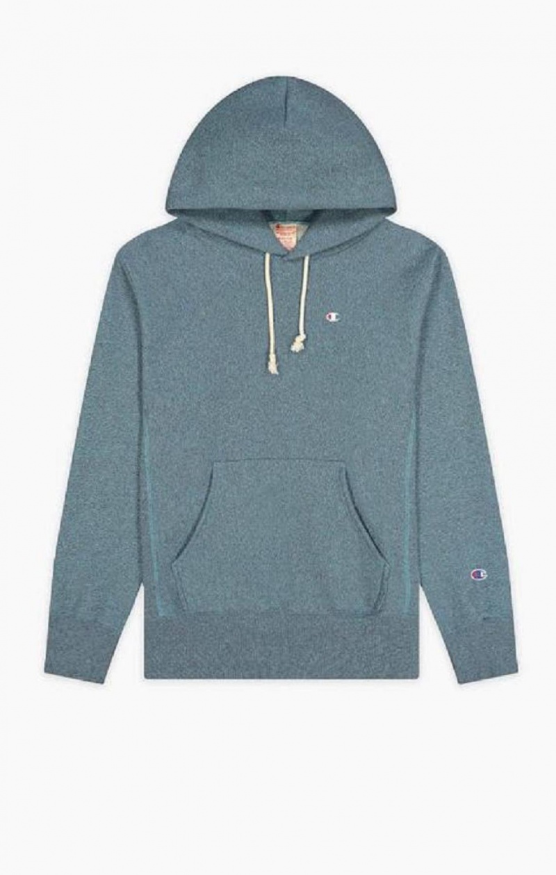 Champion Jaspé C Logo Reverse Weave Hoodie Mikina s Kapucnou Panske Tyrkysové | 9324-AOIDK