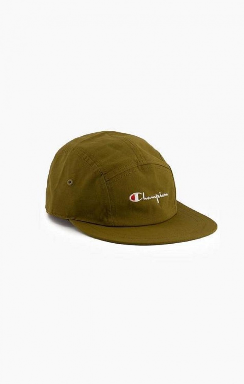 Champion Klasické Script Logo Baseball Cap Klobuky Panske Olivovo Zelená Zelene | 1486-LHCQW