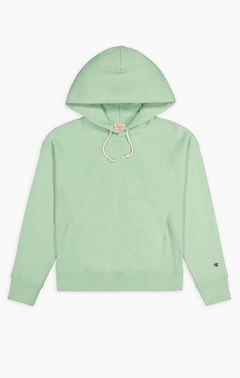 Champion Lahke Reverse Weave Oversized Hoodie Mikina s Kapucnou Damske Svetlo Zelene | 7543-SVIKZ