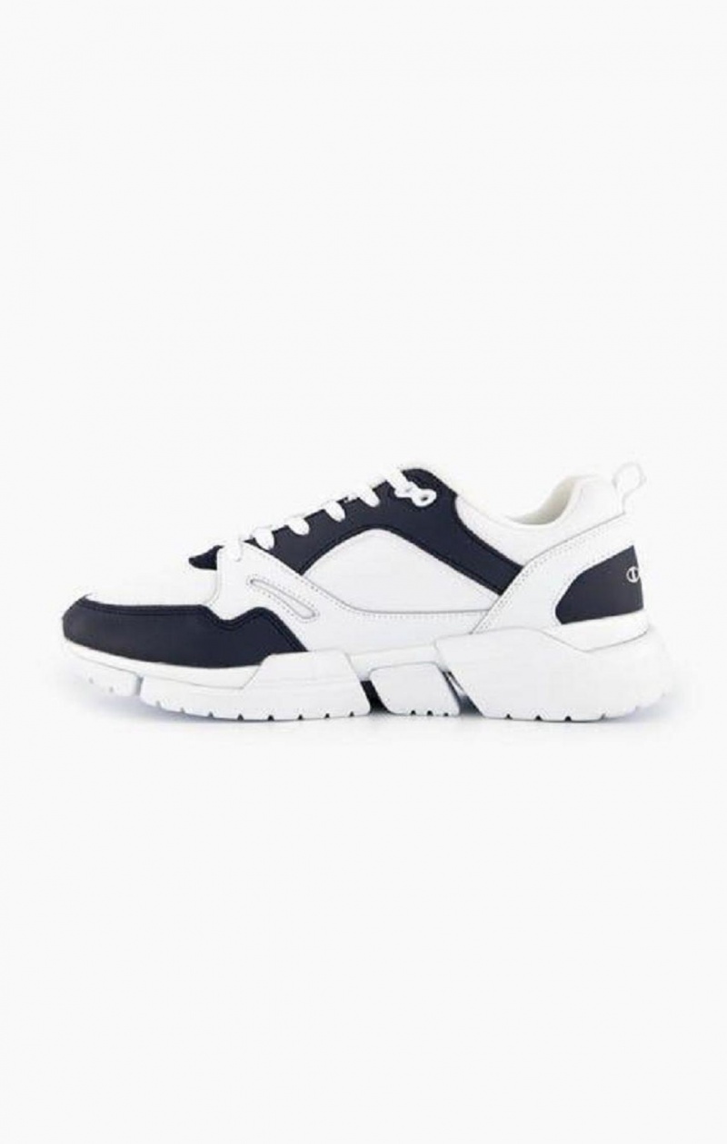 Champion Lander Mesh Trainers Tenisky Panske Biele Čierne | 6417-QKHYD