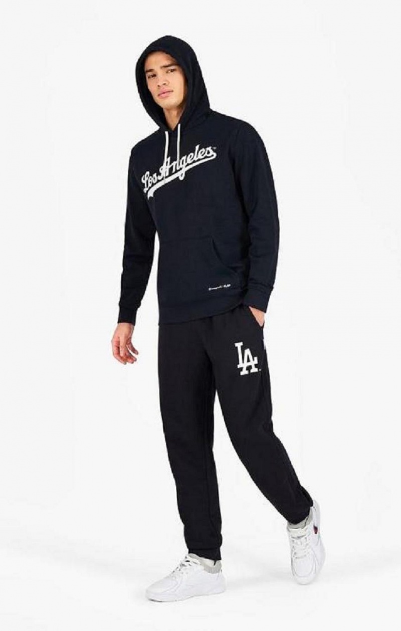 Champion Los Angeles MLB Hoodie Mikina s Kapucnou Panske Čierne | 5801-BUJSX