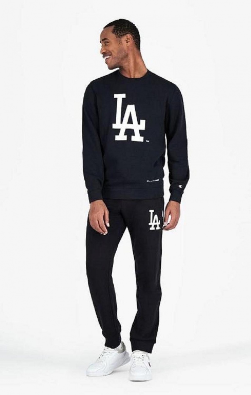 Champion Los Angeles MLB Sweatshirt Mikiny Panske Čierne | 6394-BFUCH