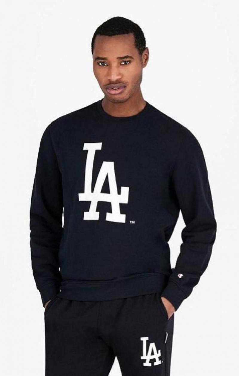 Champion Los Angeles MLB Sweatshirt Mikiny Panske Čierne | 6394-BFUCH