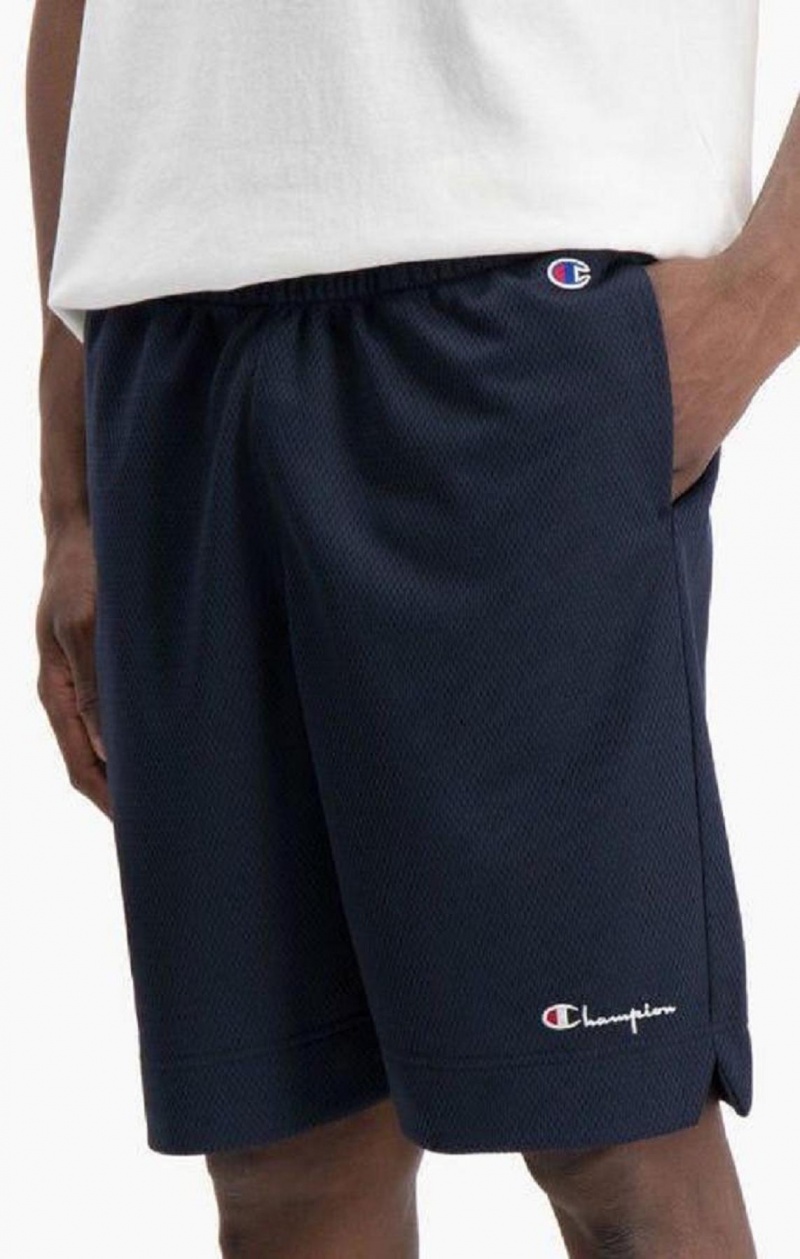 Champion Mesh Basketball Logo Shorts Kratasy Panske Biele | 8264-JXISY