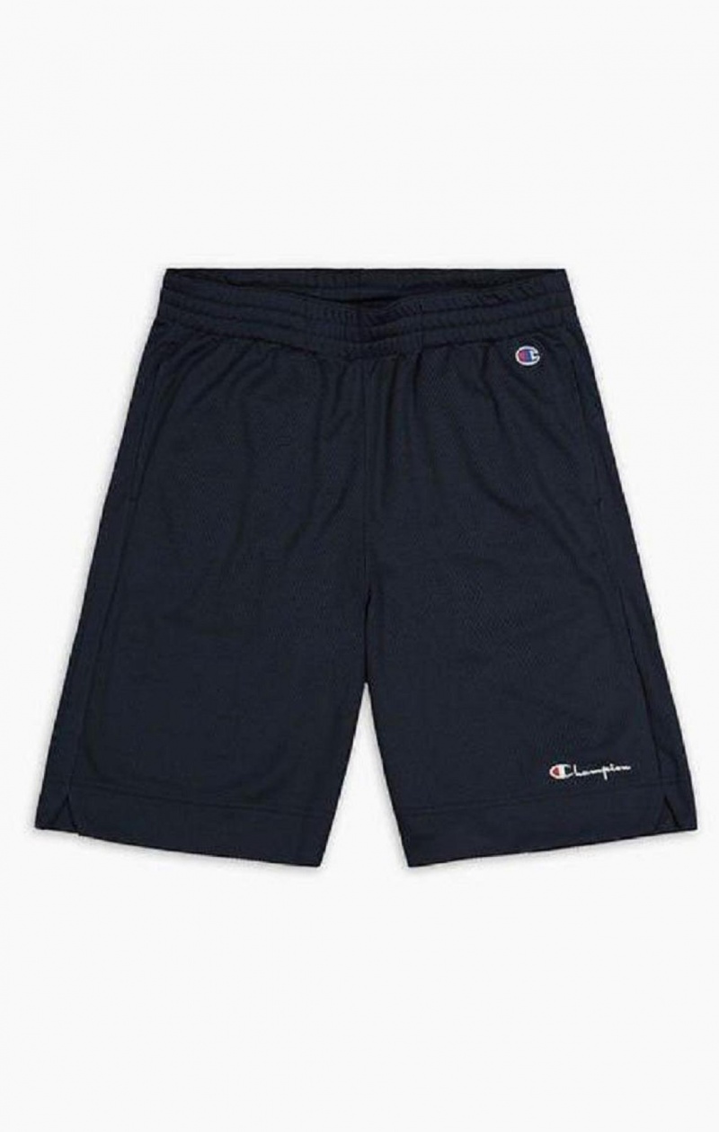 Champion Mesh Basketball Logo Shorts Kratasy Panske Biele | 8264-JXISY