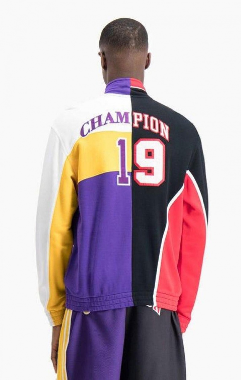 Champion NBMIX Patchwork 'Champion 19' Basketball Jacket Bundy Panske Čierne | 8597-TPWIL