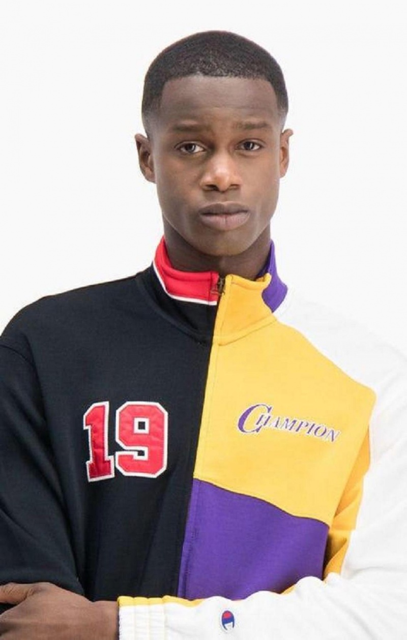 Champion NBMIX Patchwork 'Champion 19' Basketball Jacket Bundy Panske Čierne | 8597-TPWIL