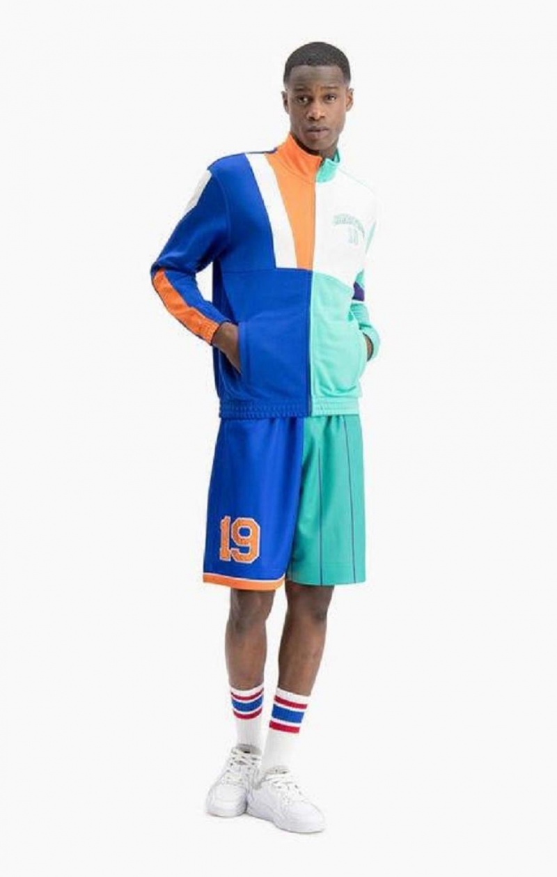 Champion NBMIX Patchwork 'Champion 19' Basketball Jacket Bundy Panske Modre | 7412-JUGXQ