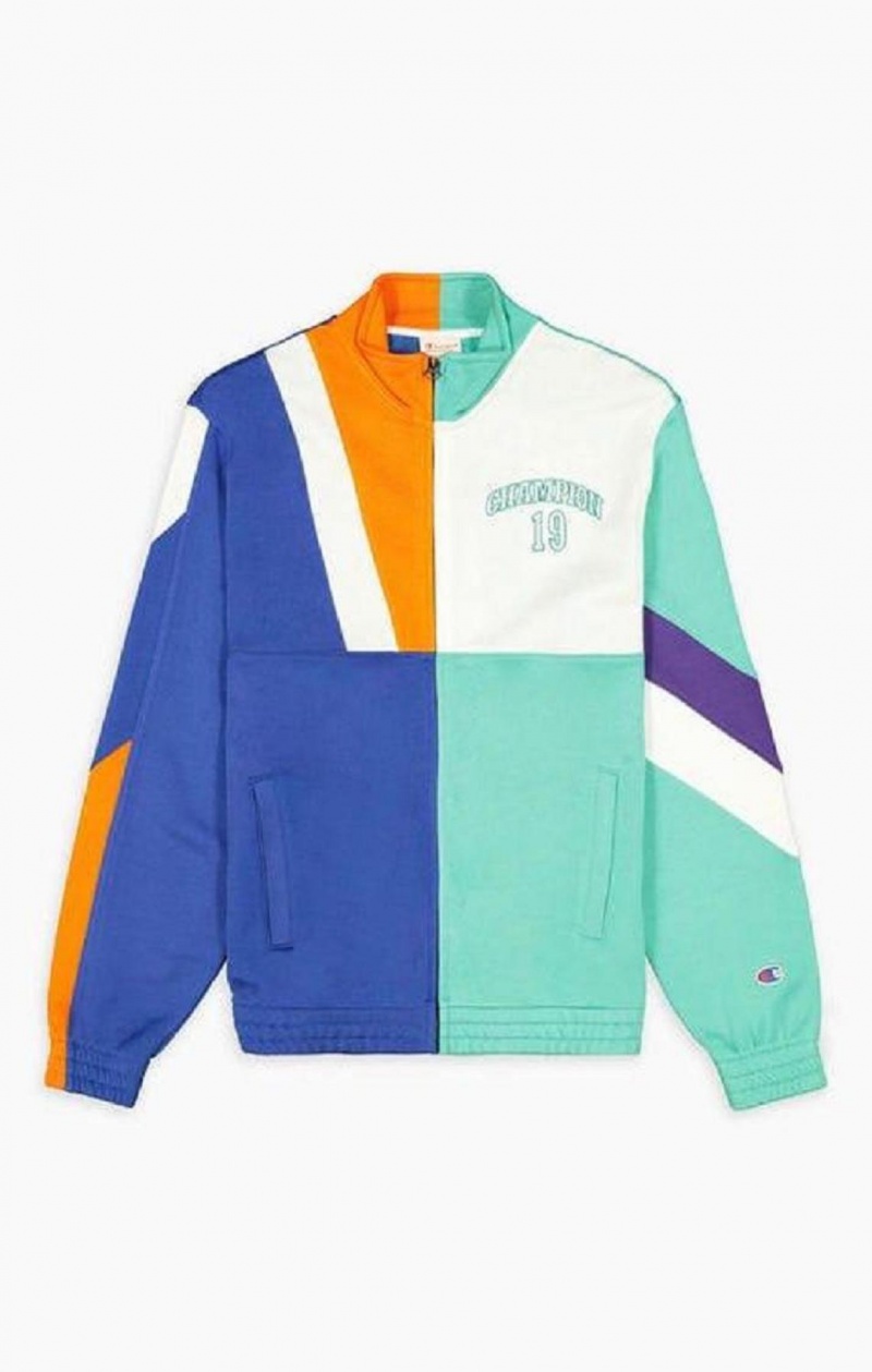 Champion NBMIX Patchwork 'Champion 19' Basketball Jacket Bundy Panske Modre | 7412-JUGXQ