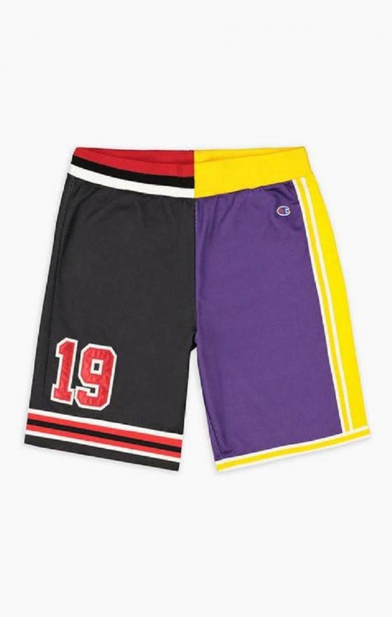 Champion NBMIX Patchwork 'Champion 19' Basketball Shorts Kratasy Panske Čierne Nachový | 5740-JKRBA