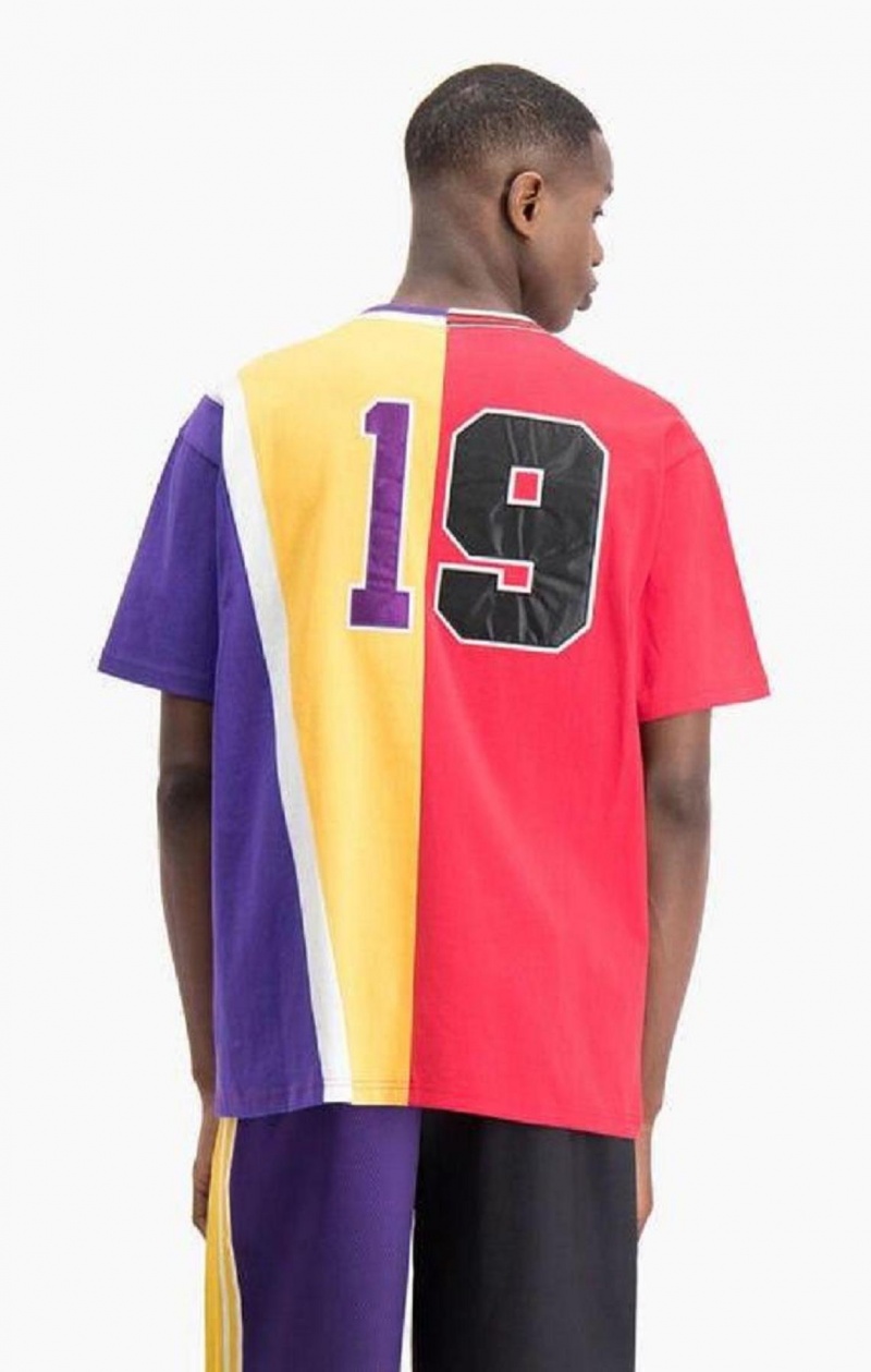 Champion NBMIX Patchwork 'Champion 19' Basketball Tricko Panske Červené | 1604-LSVXD