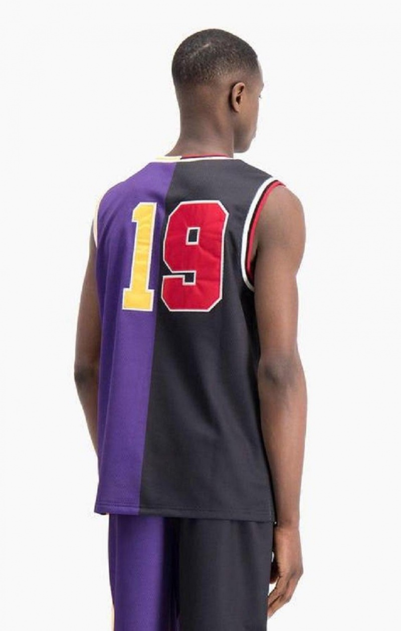 Champion NBMIX Patchwork 'Champion 19' Basketball Tricko Panske Čierne Nachový | 2958-ETDBG