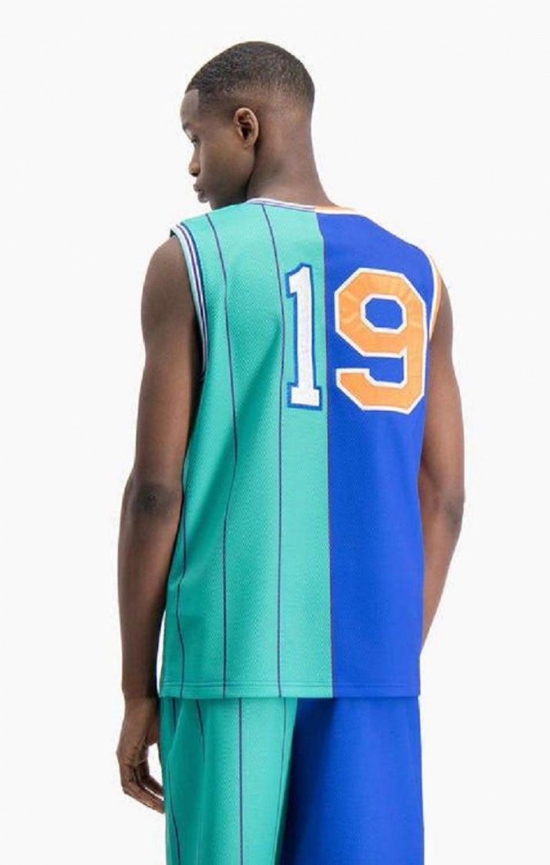 Champion NBMIX Patchwork 'Champion 19' Basketball Tricko Panske Modre | 9853-VINEZ