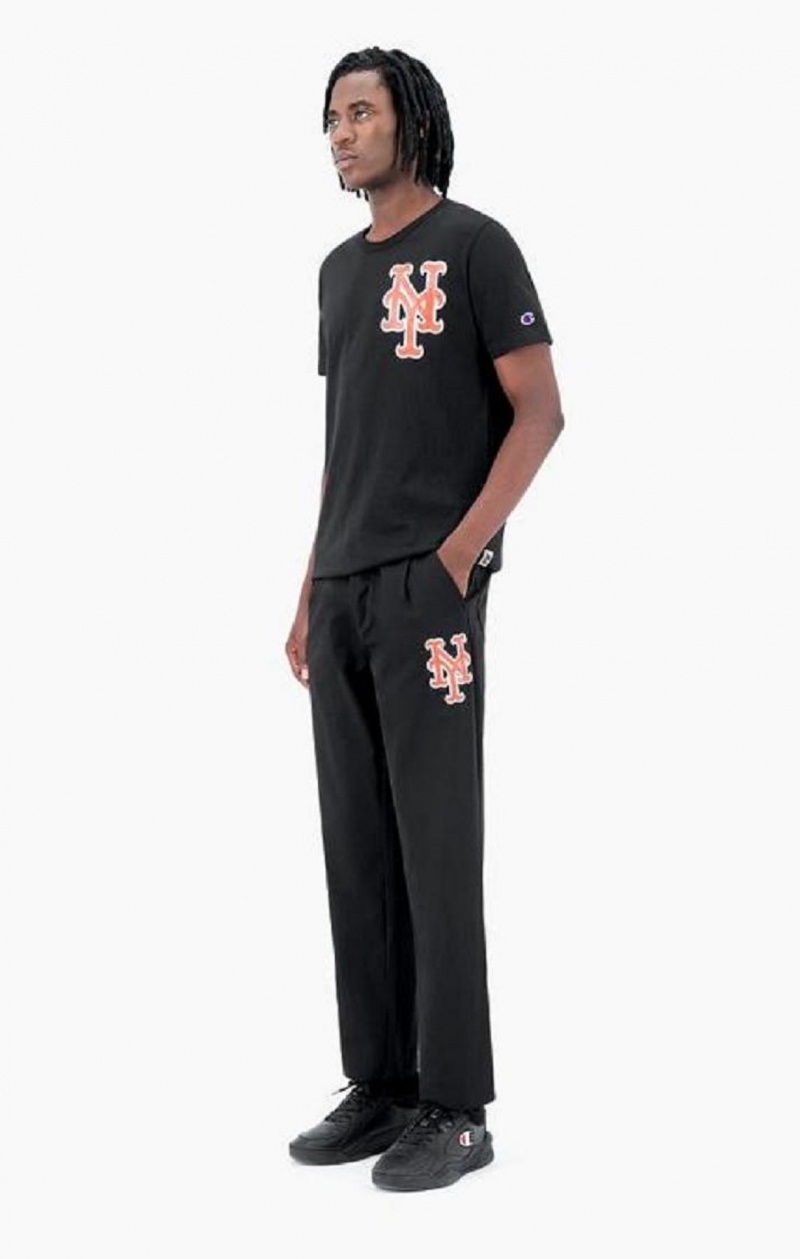 Champion New York MLB Rovno Trousers Jogger Nohavice Panske Čierne | 2694-AFHKX