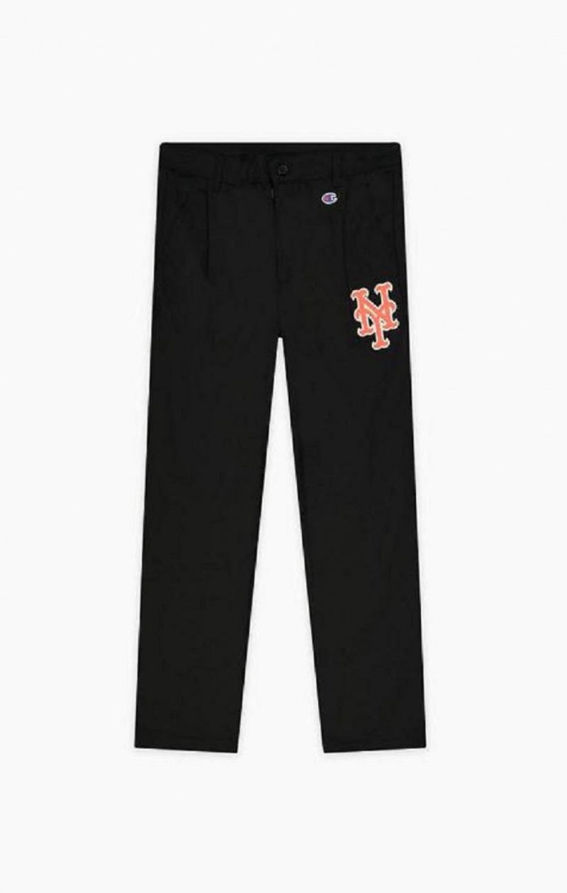 Champion New York MLB Rovno Trousers Jogger Nohavice Panske Čierne | 2694-AFHKX