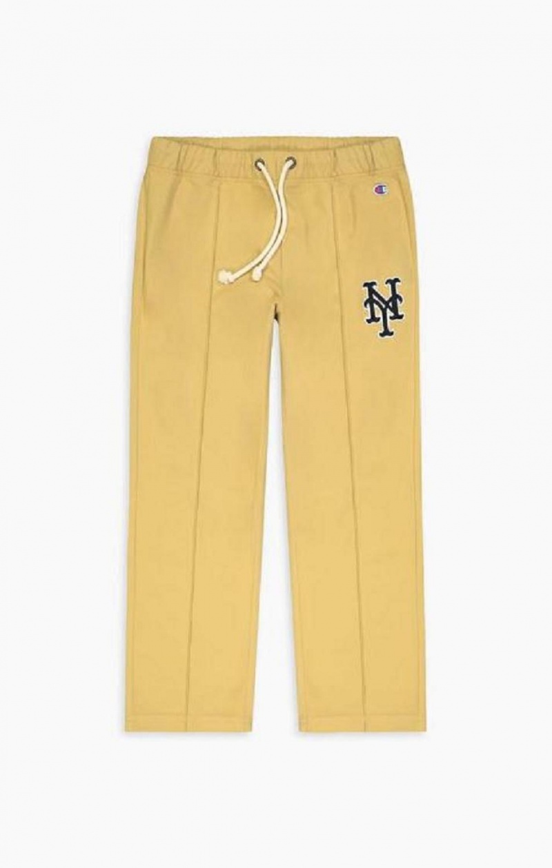 Champion New York MLB Rovno Trousers Jogger Nohavice Panske Béžové | 0594-PDQWH