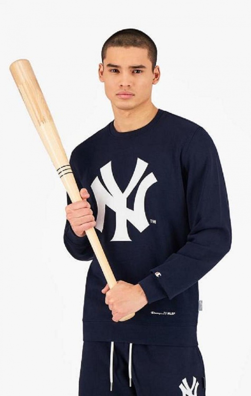 Champion New York MLB Sweatshirt Mikiny Panske Tmavo Modre | 2475-EXRWK