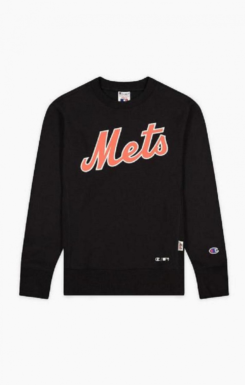 Champion New York MLB Sweatshirt Mikiny Panske Čierne | 6089-CTXAY