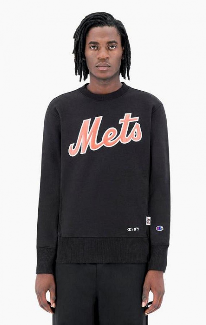 Champion New York MLB Sweatshirt Mikiny Panske Čierne | 6089-CTXAY