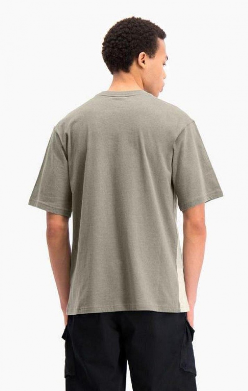 Champion Ombré Panelled T-Shirt Tricko Panske Zelene | 4087-TIKYF